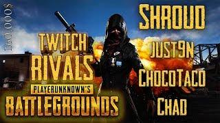 SHROUD - ALL 10 GAMES of TWITCH RIVALS PUBG Tournament  2018 May $160k - DEATHMATCHES