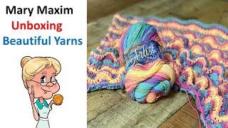 Mary Maxim Yarn Unboxing - Beautiful Yarns Must See   #MARYMAXIM