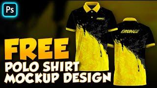 FREE POLO SHIRT MOCKUP DESIGN FREE TSHIRT MOCKUP PSD