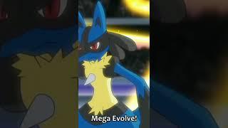 MEGA EVOLVE  Ash Mega Evolve His Lucario  #shorts #megaevolution #ash #pokemon #lucario