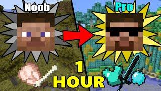 ONE MORE HOUR of how to transform from NOOB to PRO in MINECRAFT  Animation