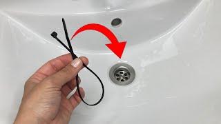 How to Unclog a Bathroom Sink Drain. 2 MINUTES and Youre Done