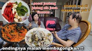 GAGAL MASAK PECEL JANTUNG PISANG ALA TULUNGAGUNG  GARA-GARA MAJIKAN sibuk di dapur ??