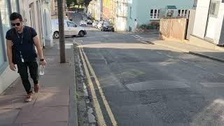 Rush hour in Southover Street. Brighton & Hove City Council impose new LTN scheme in Hanover.