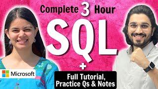 SQL - Complete Course in 3 Hours  SQL One Shot using MySQL