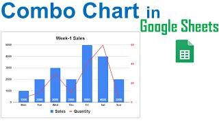 How to make Combo Chart in Google Sheets  Line Area & Column Chart