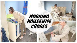 Clean With Me  Morning Housewife Chores  Kate Berry