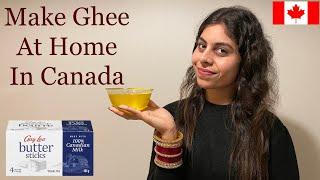 Make Ghee at Home from Butter in Canada  Ghee from Gay Lea Canadian Butter Desi GheeHarleen Khati