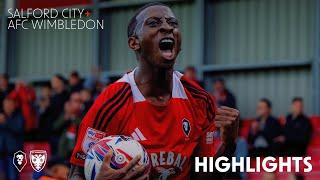 HIGHLIGHTS  Salford City 1-0 AFC Wimbledon