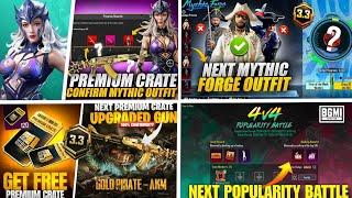  Next Mythic Forge Leaks  Next Premium Crate  Next Classic Crate Bgmi  Next Popularity Battle