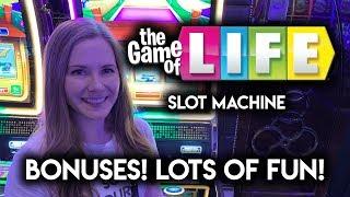 NEW Game of Life Slot Machine BONUSES SUPER FUN GAME