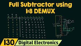 Full Subtractor using 18 Demultiplexer