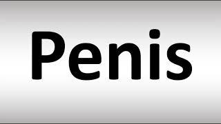 How to Pronounce Penis