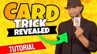 INCREDIBLE CARD MAGIC TRICK REVEALED  FREE TUTORIAL