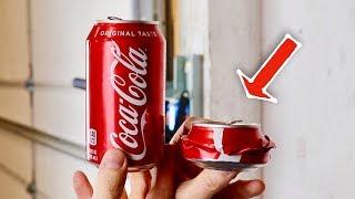 CRUSHING SODA CANS - SATISFYING VIDEO