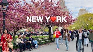 4KNYC Spring WalkLively Friday in Greenwich Village New York City  April 2024