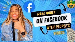 How To Make Money With a Facebook Page Using Other Peoples Videos  #makemoneywithfacebook #fb