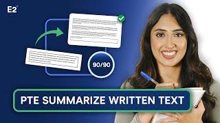 PTE Summarize Written Text 9090  PTE Writing Tips Tricks and Templates