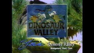 Dinosaur Valley Display At Genesee Valley Center In Flint Michigan Commercial from 1997