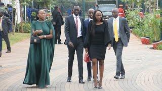 Wow William Ruto Children Charlene RutoNick Ruto & wife Evelyn Chemutai arriving for Mashujaa Day