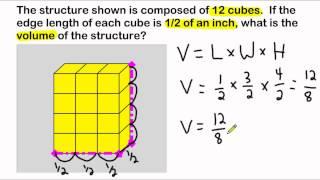 Volume Of A Rectangular Prism Composed Of Cubes With Fractional Edge Lengths