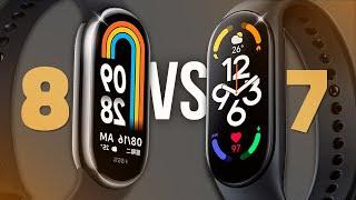 المقارنة المنتظرة بشدة  تشتري ولا تستني ؟  Mi Band 7 VS Mi Band 8