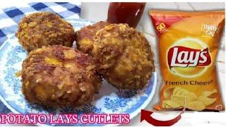 Crunchy and Tasty Bingo Lays cutlet