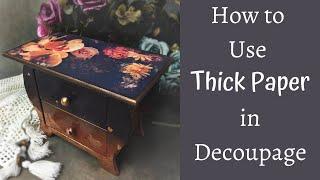 PRINTING DECOUPAGE PAPERS AT HOME  HOW TO DECOUPAGE WITH THICK PAPER  TUTORIAL FOR BEGINNERS