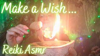 Reiki for wish fulfilment. ASMR bay leaf & moss agate crystal healing