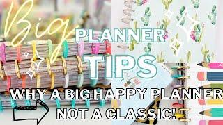 BIG HAPPY PLANNER TIPS  BEST PLANNER FOR FRANKENPLANNING  BIG HAPPY PLANNER FLIP THROUGH