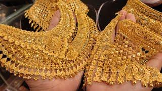 সোনার সলিড জরোয়া নেকলেস gold necklace jewellery