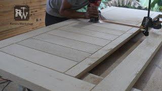 Making a Solid Wood Door  Modern Door