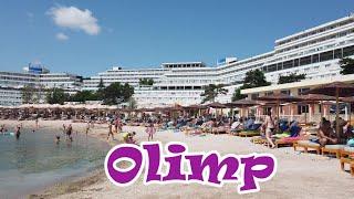 Plaja Olimp - Olimp Beach - Romania - August - walk on the seafront- 4K travel vlog calatorie