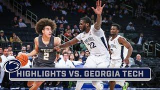 Georgia Tech at Penn State  Highlights  Big Ten Mens Basketball  Dec. 16 2023