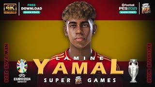 Lamine Yamal  New Face EURO 2024  Sider ◆ CPK  PES 2021  Football Life 2024  All Patches