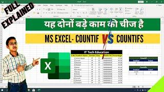 How to use COUNTIF and COUNTIFS in Microsoft Excel