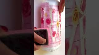 Simple Bottle ArtDecoupage art# trending