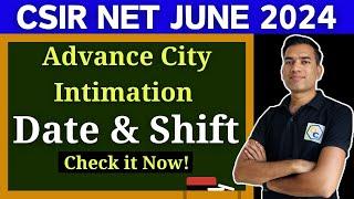 Advance City Intimation for CSIR NET Exam  Know the Date and Shift for Your Subject  csir net