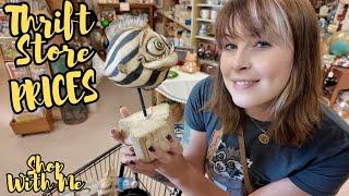 Thrift Store PRICES at the Antique Mall  Shop With me  Reselling