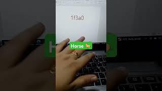 Horse Symbol in MS Word #shorts #short #shortvideo #mswordshortcut#msword #shortcutkeys#mswordtricks