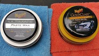 Meguiars Ultimate Paste Wax VS Meguiars  Gold Class Carnauba Plus Paste Waxwater test