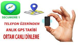 Kablosuz Canlı Ortam Dinleme Konum Gps Takip Cihazı secumore1