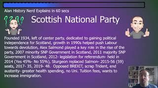 Done in 60 Seconds Scottish National Party SNP
