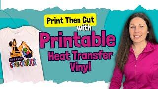 How To Use Printable Heat Transfer Vinyl with your Cricut  Teckwrap Inkjet HTV with Mask