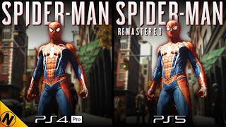Spider-Man Remastered PS5 vs Spider-Man PS4  Direct Comparison