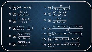 Kumpulan soal soal ujian limit fungsi aljabar