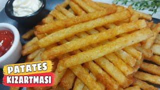 PATATES KIZARTMASI  TARİFİ NASIL YAPILIR FRIED POTATOES  AZ BİLİNEN YÖNTEMLE ÇITIR PATATES 