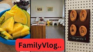 FamilyVlog  • Vierfach Mama • Wassermelone in gelb  • Was ist mit meinem Ohr ? • Vlog