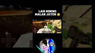 LAGI MINING MALAH JATUH   MCPE SURVIVAL MULTIPLAYER SHORT #1 #mcpe #survival #minecraft #shorts