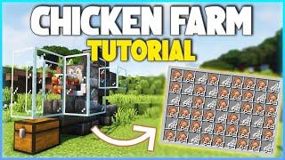 Minecraft EASY Automatic Chicken Farm Tutorial 1.20+